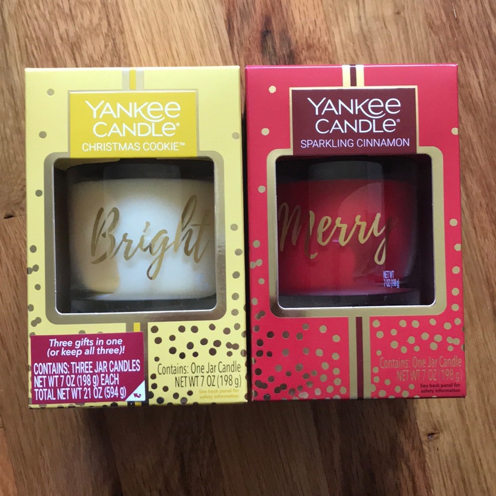 NEW Yankee Candle holiday scented candle duo - Picture 2 of 2